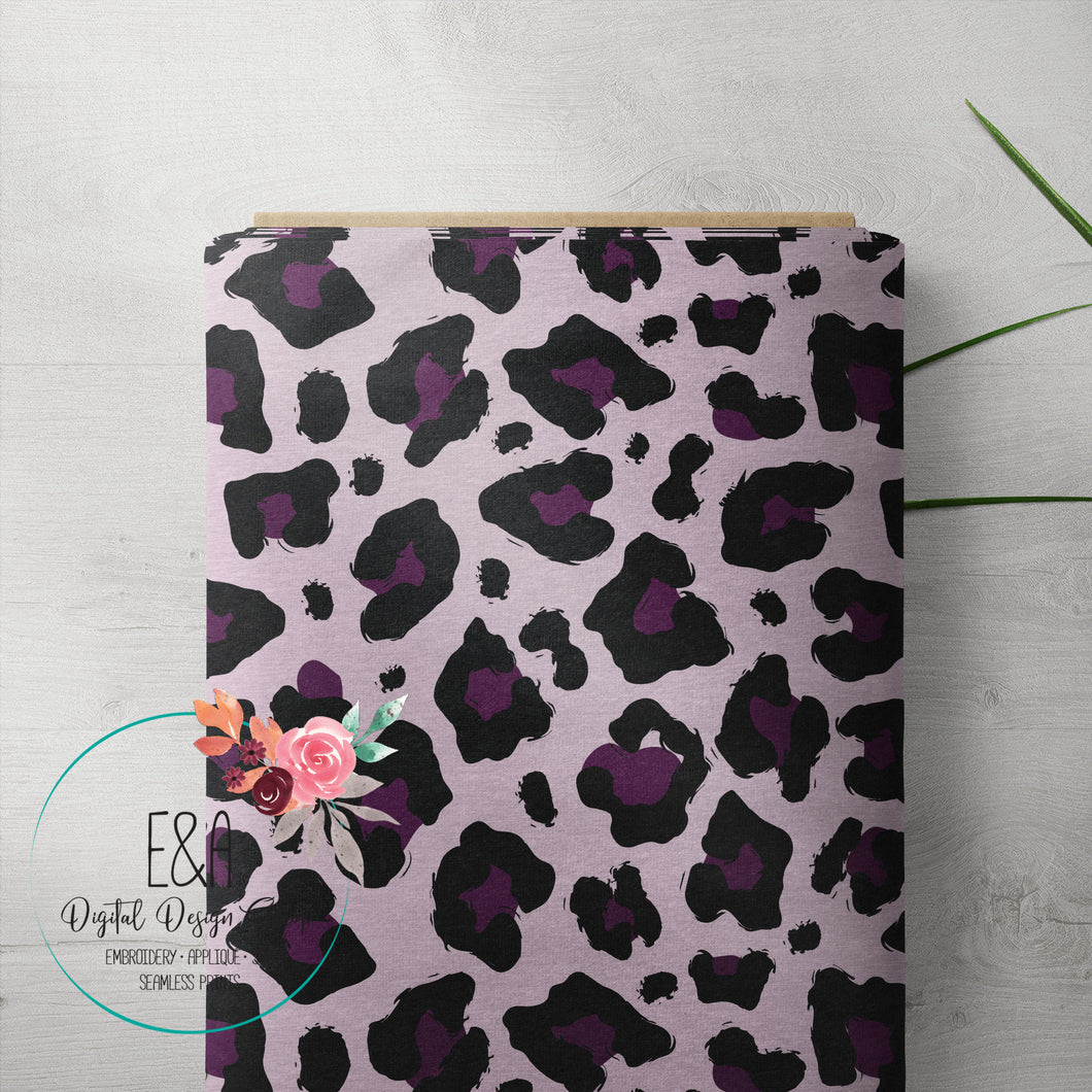 Heathered Leopard - Purple