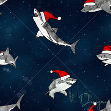 Load image into Gallery viewer, Santa Shark Handdrawn Design
