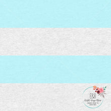 Load image into Gallery viewer, Wide Heathered Stripe - Turquoise/Light Grey
